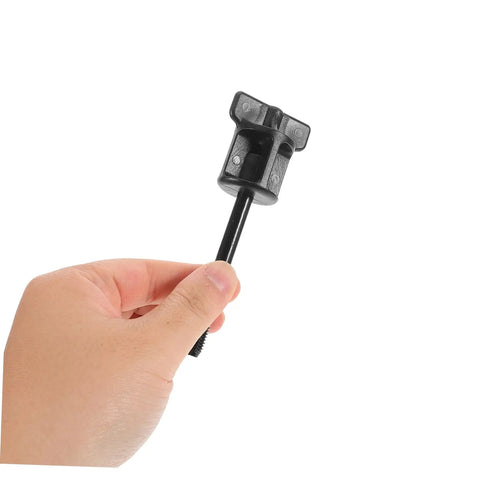 Spare Tire Hold Down Hardware With Durable Aluminum Alloy Mounting Bolt Clamp shown in hand for scale