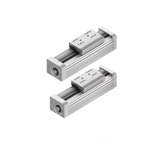 Heavy Duty Pneumatic Air Cylinder Replacement Kit For Industrial Machines Double Acting With Precision Seals And Smooth Glide Built Sick For The Daily Grind Top Shelf Quality That Handles The Real Workflows stacked dual pneumatic cylinders in silver with smooth gliding rails.
