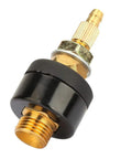 Premium M16x1.5 Gas Electric Quick Connector For Mig Tig Welder Torch Copper Consumables, black and gold connector for stable connection.