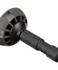 Close-up of 100mm Ball Leveler With 3/8in Screw For Video Tripods, aluminum construction for precise tilt and panning.