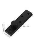 Black stainless steel component of 360 Degree Pivot Hidden Door Hinge For Commercial Doors Concealed Pivot Hardware For Bookcases And Cabinets Stainless Steel Dual Hinges With Superior Stability Angoily.