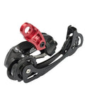 Rear Derailleur for Six to Eleven Speed Bicycles with Red Hanger Extender, Durable Aluminum, Mountain and Road Bike Compatible