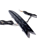 Straight Up Plug And Play Sequential Led Tail Lights For 2017 Through 2022 Tesla Model 3 Rear Bumper Brake Run Stop Lamp Dual Turn Signal Pair Smoke Finish, sleek design with wiring harness