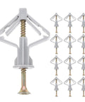 Heavy Duty Drywall Anchors Kit With Butterfly Hollow Wall Anchors And Screws Sturdy Plastic And Steel Build For Rock Solid Mounts
