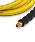 OilShield Next-Gen air hose, 3/8 in x 15 ft, yellow with brass connector, Amazon brand