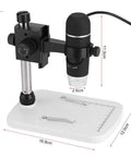 Handheld USB Digital Microscope With 5MP HD Camera, 300x Magnification, 30fps Video, LED Illumination, And Measurement Stand Dope Close Up Shots For Jewelry, Stamps, Electronics, And Tiny Parts Inspection, with stand