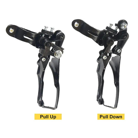 Universal Front Derailleur For Mountain Bikes Dope Steel Construction Built To Last Smooth Shifting Easy Install Quick Clamp