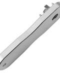 Hammer Activated Hole Punch Tool For Boat Bimini Covers And Canvas Awnings, side view showing extended handle and fastener cutter.