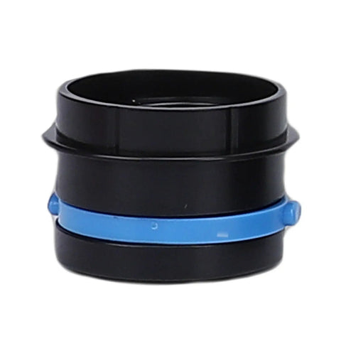 7 Piece Universal Vacuum Hose Adapter Extension Kit For Dust Collection With 5 Size Connectors, black and blue connector, durable plastic, for tool attachment.