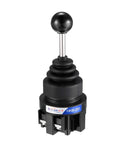 Two Position 2NO Momentary Joystick Switch for panel mount 30mm with rubber boot and metal shaft, 150V 250V 600V rated