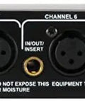 Rear view of Eight Channel Mic And Line Mixer With Individual Phantom Power Pre Fader Output For Recording And Monitoring