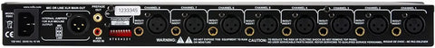 Rear view of Eight Channel Mic And Line Mixer With Individual Phantom Power Pre Fader Output For Recording And Monitoring