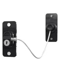 Four Pack Child Safety Locks For Cabinets And Refrigerator Doors Stainless Steel Cable Locks anti corrosion black plates