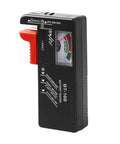 Handy Universal Battery Tester BT 168 Checker For AA AAA C D 9V And Button Cells No Battery Needed To Run Portable Pocket Power Meter For Home Office And Workshop Quick Battery Health Readouts, black plastic