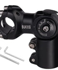 Adjustable 60mm Mountain Bike Stem 0 To 90 Degree Aluminum Alloy CNC Forged 25.4mm Handlebar Clamp close-up with hex keys