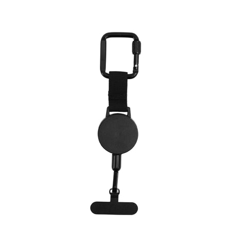 Heavy Duty Retractable Keychain With Waist Hanging Design Expandable 60cm Wire Rope Anti-Theft For Camping Fishing Outdoor Use