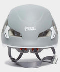 Front view of Meteor Lightweight Helmet For Climbing And Ski Touring, Ultra Lightweight 240g In Mold Build, Gray, Size S/M.