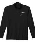 Black Glider Winch Launch Inspired Quarter Zip Top For Sailplane Pilots Takeoff Thrills And Soaring Performance Aviation Style