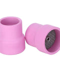Premium 2 Piece Ceramic Welding Cups That Are A Total Game Changer For WP 9 20 And 25 Torch Series Tools, pink ceramic cups.