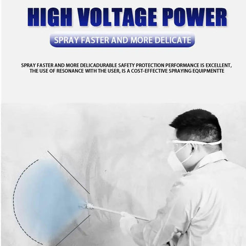 Person using Shop Ready Airless Paint Sprayer With 2500 Watt Motor Handles One Gallon Flow for precise painting.