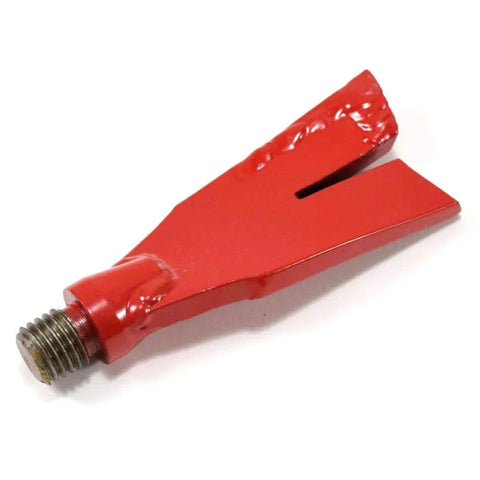 8958HD Replacement Fishtail Point for Augers Durable Steel with Heavy Duty Welds Quick Thread Install Abrasion Resistant Design red steel