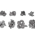 80 Keys Assortment In 8 Sizes With 45 Steel For Mechanical Industry, Heavy Duty Metal Key Set For Machining And Repair displayed in groups