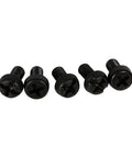 100 Pcs Nylon Hex Spacer Kit M2 M3 M4 With Male And Female Round Head Spacers, 0.5mm Thread Pitch, 6mm, 8mm, 10mm, 12mm Lengths For DIY Electronics, Projects, And Furniture Assembly, black nylon screws
