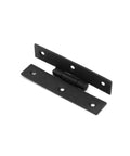 Single hinge from Pack Of 24 Black Wrought Iron H Cabinet Hinges 3 Inch Flush Mount Antique RSF Finish For Cupboard Wardrobe Furniture Doors Hardware
