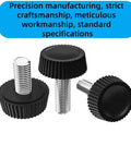 30 Pieces Knurled Thumb Screws Set With M4 M5 M6 Threaded Monitor Screws VESA Compatible Carbon Steel Clamping Knobs displayed.