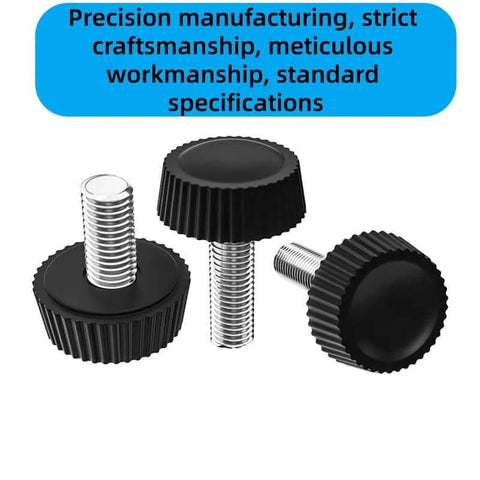 30 Pieces Knurled Thumb Screws Set With M4 M5 M6 Threaded Monitor Screws VESA Compatible Carbon Steel Clamping Knobs displayed.