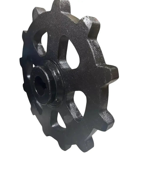 Heavy Duty Excavator Sprocket 12 Tooth Universal Replacement Part For 1 To 2 Ton Mini Excavators side view of solid steel sprocket