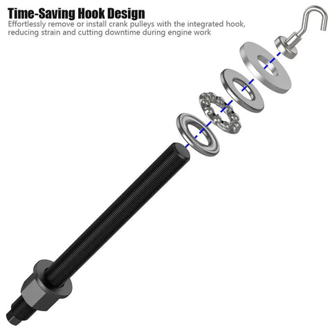 Harmonic Balancer Pulley Install Tool With Bearing For GM LS LT Engines 1997 Through Current Replacement For 551141 exploded view