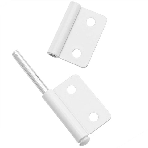 Removable White Door Hinge For Outdoor Use Quick Release Cabinet And Window Hinge With Screws 2 Pack 304 Stainless Steel