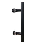 Madison Barn Door Pull Handle Matte Black 12 Inch For Wood Interior Doors Modern Farmhouse Hardware Includes All Accessories Easy Install
