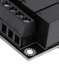 Close-up of relay module on Rock Solid 24V DC PLC Control Board With FX1N-14MR Relay Module For Industrial Automation