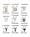 Audi A6 Engine Cover Repair Kit Screws And Clips Set 4F0863821K Durable Super Easy Install For 4B C5 C6 Models Ideal Replacement For Loose Or Missing Engine Cover Fasteners dimensions chart