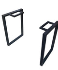 Heavy Duty Metal Table Legs Set Of 2, Industrial Square Support Base 72cm Height, Black Iron Desk And Coffee Table Legs For DIY Furniture Build, Sturdy Frame With Mounting Screws, Built Different Quality - pair of square metal legs