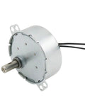 Heavy Duty 4 Watt Synchronous AC Motor 220 Volt Reversible CCW CW 20 Rpm Low Speed Electric Fan Motor Runs Slick For Industrial Jobs And No Hassle Installation Anytime with metal casing and shaft.