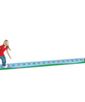 Child playing on Hands On 0 To 30 Number Line Floor Mat For Kids 22 Foot Vinyl Math Path For Counting Addition And Subtraction Practice