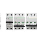 Heavy Duty Miniature Circuit Breaker For Residential And Commercial Wiring Featuring Rock Solid Overload Protection And Short Circuit Safety Air Switch AC Electrical Panel image showing multiple sizes.