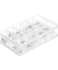 Clear plastic case of Pro Grade Watch Repair Push Button Tool Kit With 24 Pieces In 12 Types For Watchmakers And Repair Technicians Ergonomic Steel