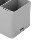 Drone Battery Charging Hub With Digital Display, 3 Port Fast Charge Station, featuring a USB port and power button.