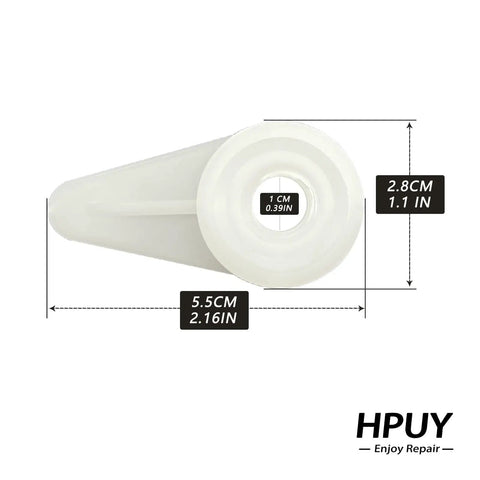 Two Pack Filter Plate Nut Replacement For Ridgid And Craftsman Wet Dry Vac 83872, top view with measurements