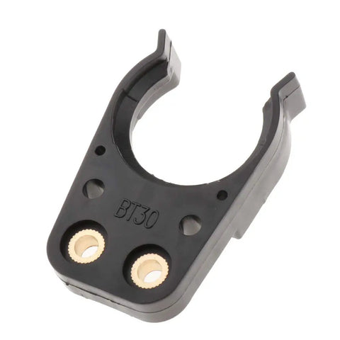4 Holder Clamp Claw BT30 Dope Engraving Machine Tool Changer replacement part showing front view of black BT30 clamp claw