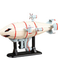 Airship Diecast Model With Stand For Home Office And Cafe Decor Iron Dope Vintage Ship Statue White Display Figure