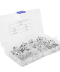Galvanized Silver Carbon Steel Tee Nut Kit For Furniture Projects, built tough hardware M3 M4 M5 M6 M8 in organized box