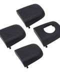 Upgrade Your Ride With This Super Cool Car Door Handle Ends Cap Trim Kit That Snaps Right On For Peop, 307 C2 And C3 Models To Make It Look Fresh With A Smooth Black Finish That Looks Lit. black plastic 4-piece snap-on door handle caps
