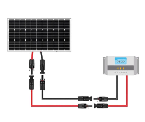20 Feet 10 AWG Solar Panel Extension Cables With Pre Fitted Connectors Red And Black For Outdoor Use connecting panel to inverter