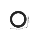 Close-up of a 0.47-inch skateboard spacer from 100 Pcs Skateboard Bearing Washers And Hardware Kit For Trucks And Longboards.