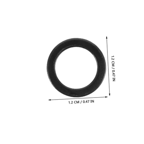Close-up of a 0.47-inch skateboard spacer from 100 Pcs Skateboard Bearing Washers And Hardware Kit For Trucks And Longboards.